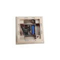 4" Sq. Cape May Downward Solar LED Lighted Vinyl Post Cap for Vinyl Fence and Railing (Khaki)