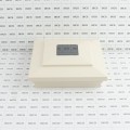 5" Sq. Cape May Downward Solar LED Lighted Vinyl Post Cap for Vinyl Fence and Railing (Beige)