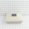 5" Sq. Neptune Downward Solar LED Lighted Vinyl Post Cap for Vinyl Fence and Railing (Almond)