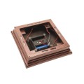 5" x 5" Neptune Downward Solar LED Lighted Vinyl Post Cap - Antique Copper