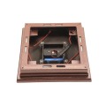 5" x 5" Neptune Downward Solar LED Lighted Vinyl Post Cap - Antique Copper