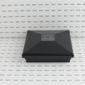 5" Sq. Neptune Downward Solar LED Lighted Vinyl Post Cap for Vinyl Fence and Railing (Hammertone Black)