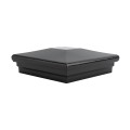 5" Sq. Neptune Downward Solar LED Lighted Vinyl Post Cap for Vinyl Fence and Railing (Hammertone Black)