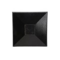 LMT-1642HB 5" Sq. Neptune Downward Solar LED Lighted Vinyl Post Cap - Hammertone Black
