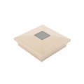 5" Sq. Neptune Downward Solar LED Lighted Vinyl Post Cap for Vinyl Fence and Railing