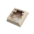 4" x 4" Neptune Downward Low Voltage (Warm White LED) Lighted Post Cap - Almond