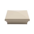 4" x 4" Neptune Downward Low Voltage (Warm White LED) Lighted Post Cap - Almond