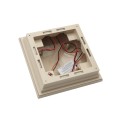 4" x 4" Neptune Downward Low Voltage (Warm White LED) Lighted Post Cap - Almond