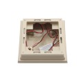 4" x 4" Neptune Downward Low Voltage (Warm White LED) Lighted Post Cap - Almond