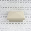 4" Sq. Neptune Downward Low Voltage LED Lighted Post Cap for Vinyl Fence and Railing (Cool White) Almond