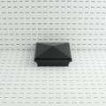 4" Sq. Neptune Downward Low Voltage LED Lighted Post Cap for Vinyl Fence and Railing (Warm White) Hammertone Blac