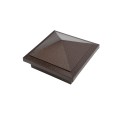 4" Sq. Haven Downward Low Voltage LED Lighted Post Cap - Antique Brown LMT-1644AB