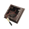 4" x 4" Haven Downward Low Voltage (Cool White LED) Lighted Post Cap - Antique Brown