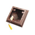4" x 4" Haven Downward Low Voltage (Warm White LED) Lighted Post Cap - Antique Copper