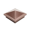 4" x 4" Haven Downward Low Voltage (Warm White LED) Lighted Post Cap - Antique Copper