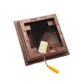 4" x 4" Haven Downward Low Voltage (Warm White LED) Lighted Post Cap - Antique Copper