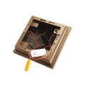 4" x 4" Haven Downward Low Voltage (Warm White LED) Lighted Post Cap - Antique Gold