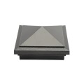 4" x 4" Haven Downward Low Voltage (Warm White LED) Lighted Post Cap - Hammertone Black