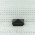 4" x 4" Haven Downward Low Voltage (Warm White LED) Lighted Post Cap - Hammertone Black