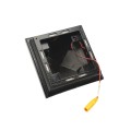 4" x 4" Haven Downward Low Voltage (Warm White LED) Lighted Post Cap - Hammertone Black