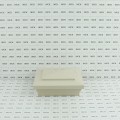4" Sq. Cape May Downward Low Voltage LED Lighted Vinyl Post Cap for Vinyl Fence and Railing (Cool White) Almond (simple6)