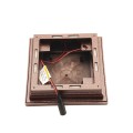 4" x 4" Cape May Downward Low Voltage (Cool White LED) Lighted Vinyl Post Cap - Antique Copper