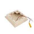 LMT 4" Sq. Cape May Downward Low Voltage LED Lighted Vinyl Post Cap - Beige LMT-1645KT-3K