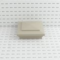 4" Sq. Cape May Downward Low Voltage LED Lighted Vinyl Post Cap for Vinyl Fence and Railing (Warm White) Khaki
