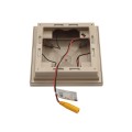 4" x 4" Cape May Downward Low Voltage (Warm White LED) Lighted Vinyl Post Cap - Khaki