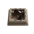 LMT 4" Sq. Cape May Downward Low Voltage LED Lighted Vinyl Post Cap - Khaki LMT-1645KK-5K