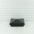 5" x 5" Neptune Downward Low Voltage (Warm White LED) Lighted Post Cap - Hammertone Black