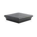 5" x 5" Neptune Downward Low Voltage (Warm White LED) Lighted Post Cap - Hammertone Black