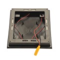 5" x 5" Neptune Downward Low Voltage (Warm White LED) Lighted Post Cap - Hammertone Black