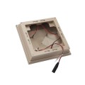 5" Sq. Neptune Downward Low Voltage LED Lighted Post Cap for Vinyl Fence and Railing (Cool White) Khaki 