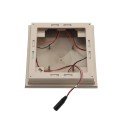 5" Sq. Neptune Downward Low Voltage LED Lighted Post Cap for Vinyl Fence and Railing (Cool White) Khaki 