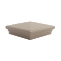 5" x 5" Neptune Downward Low Voltage (Cool White LED) Lighted Post Cap - Khaki