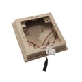 5" x 5" Neptune Downward Low Voltage (Cool White LED) Lighted Post Cap - Khaki