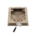 5" x 5" Neptune Downward Low Voltage (Cool White LED) Lighted Post Cap - Khaki