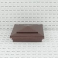 5" Sq. Cape May Downward Low Voltage LED Lighted Vinyl Post Cap for Vinyl Fence and Railing (Cool White) Antique Copper (simple6)