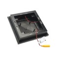 5" x 5" Cape May Downward Low Voltage (Warm White LED) Lighted Vinyl Post Cap - Hammertone Black