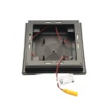 5" x 5" Cape May Downward Low Voltage (Warm White LED) Lighted Vinyl Post Cap - Hammertone Black