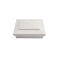5" Sq. Cape May Downward Low Voltage LED Lighted Vinyl Post Cap for Vinyl Fence and Railing (Warm White)