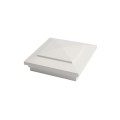 5" Sq. Cape May Downward Low Voltage LED Lighted Vinyl Post Cap for Vinyl Fence and Railing (Warm White)
