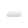LMT 5" Sq. Cape May Downward Low Voltage LED Lighted Vinyl Post Cap - White LMT-1647W-3K