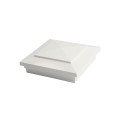5" Sq. Cape May Downward Low Voltage LED Lighted Vinyl Post Cap for Vinyl Fence and Railing