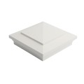 5" Sq. Cape May Downward Low Voltage LED Lighted Vinyl Post Cap for Vinyl Fence and Railing