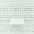 5" x 5" Cape May Downward Low Voltage (Cool White LED) Lighted Vinyl Post Cap - White