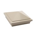 5" x 5" Haven Downward Low Voltage (Warm White LED) Lighted Vinyl Post Cap - Almond