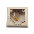 5" x 5" Haven Downward Low Voltage (Warm White LED) Lighted Vinyl Post Cap - Almond