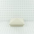 5" x 5" Haven Downward Low Voltage (Cool White LED) Lighted Vinyl Post Cap - Almond